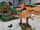 子供の遊び場 アニマトロニック 恐竜の乗り場 テーマパークの景色