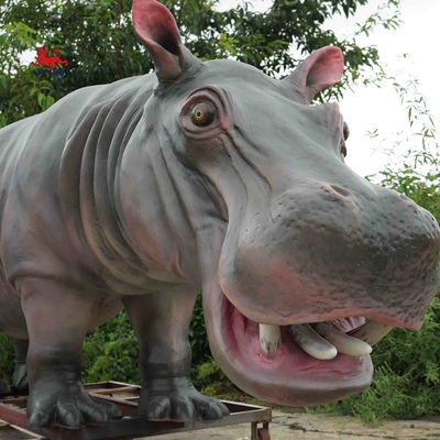 アニマトロニクス カバ、遊園地のための 4m の大型カバ