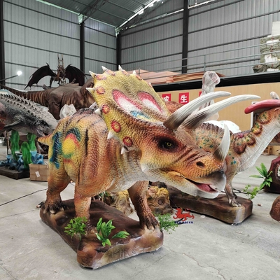購入 予約された遊園地は点滅の恐竜のトリケラトプス モデルを注目する online manufacture