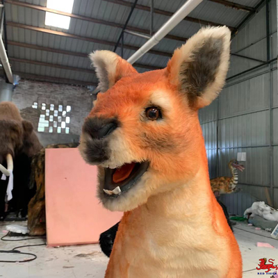 購入 1.8mのテーマ パークのための現実的なアニマトロニクス動物のカンガルー online manufacture