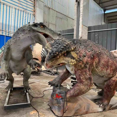 購入 テーマ パーク リアルなアニマトロニクス恐竜ゴルゴノプス VS スクトサウルス、動きとサウンドのカスタマイズ online manufacture