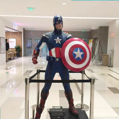 樹脂製フィギュア マーベル スタチュー アウトドア キャプテンアメリカ 彫刻