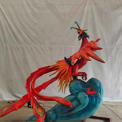 電子手作りされた現実的なAnimatronic動物の中国の古代創造物— Zhuque
