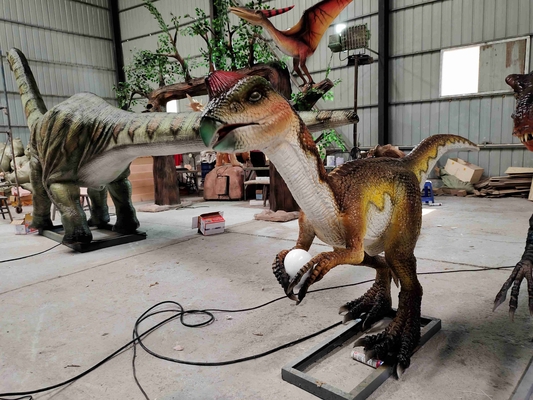 購入 水公園の電気恐竜装置の実物大のシミュレーションの恐竜の装飾 online manufacture