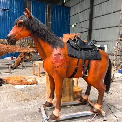 購入 Kids Playground Animatronic Horse Ride For Theme Park Attractions online manufacture