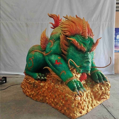 Good price 現実的で健全な実物大動物の中国の神話的な創造物は軍隊に勇敢に立ち向かう オンライン