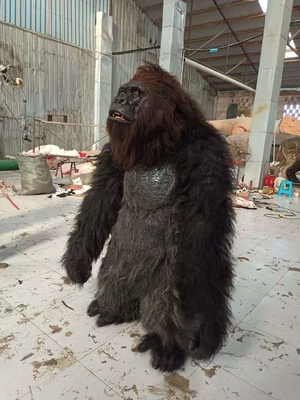 Good price Plush毛皮で覆われた大人の現実的なハロウィンはマスコットの動物の服スーツのFursuitのゴリラを着せる オンライン